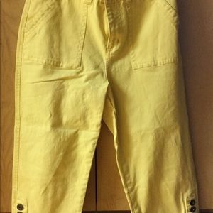 Yellow Capri pants
